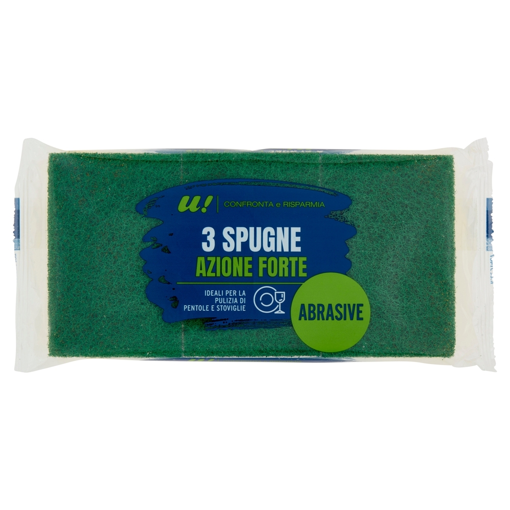 3 Spugne Azione Forte Abrasive U! Confronta e Risparmia